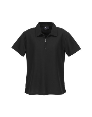 Micro Womens Waffle Short Sleeve Polo