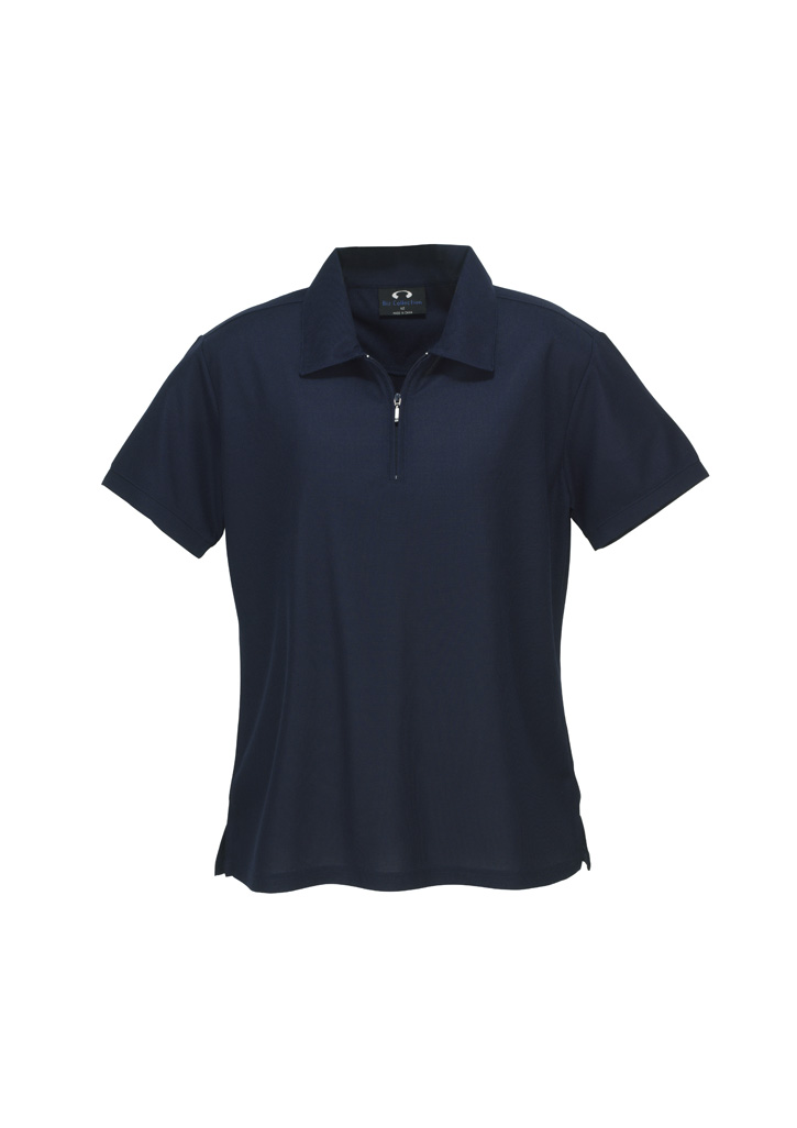 Micro Womens Waffle Short Sleeve Polo
