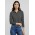 Crew Womens Long Sleeve Polo - Charcoal