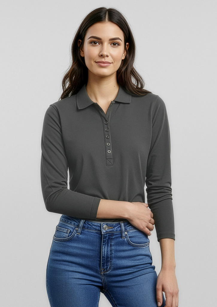 Crew Womens Long Sleeve Polo
