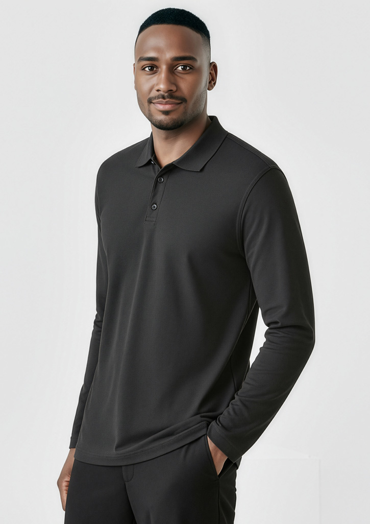 Crew Mens Long Sleeve Polo
