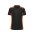 Grid Unisex Short Sleeve Polo - Black/Orange