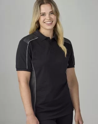 Unisex Grid Short Sleeve Polo