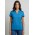Rival Womens Short Sleeve Polo - Cyan/Navy