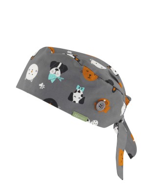 Unisex Printed Scrub Cap