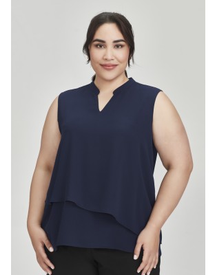 Womens Seville Sleeveless Layered Blouse