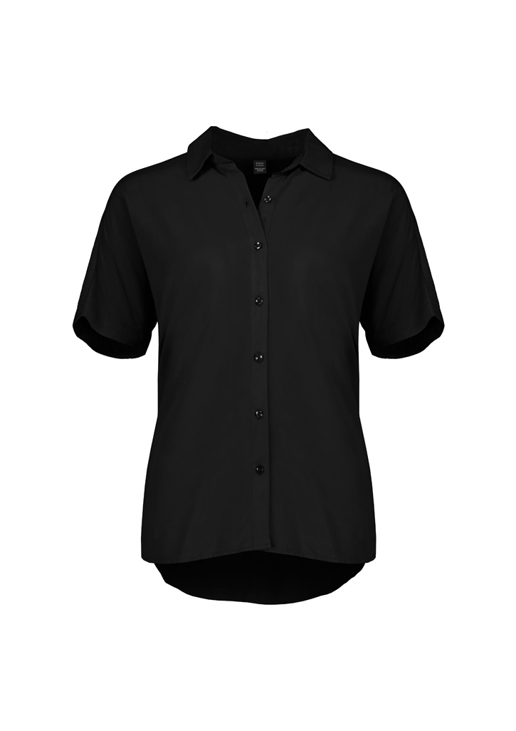 Dahlia Womens Short Sleeve Blouse