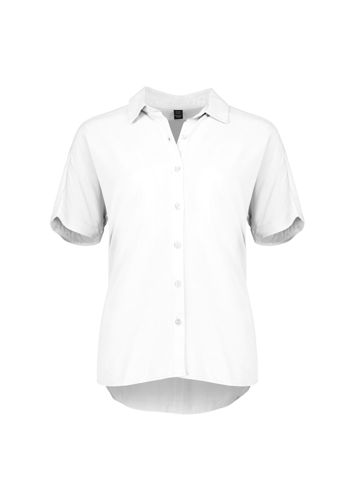 Dahlia Womens Short Sleeve Blouse