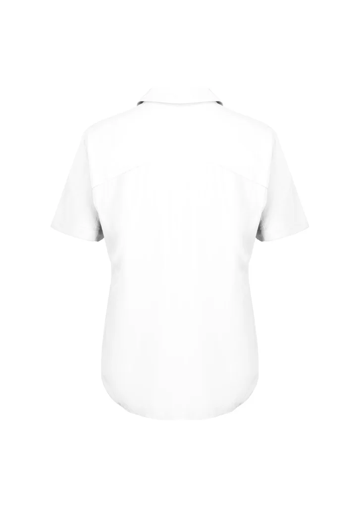 Dahlia Womens Short Sleeve Blouse