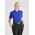 Dahlia Womens Short Sleeve Blouse - Cobalt Blue