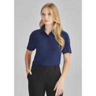 Dahlia Womens Short Sleeve Blouse