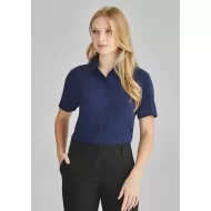 Dahlia Womens Short Sleeve Blouse