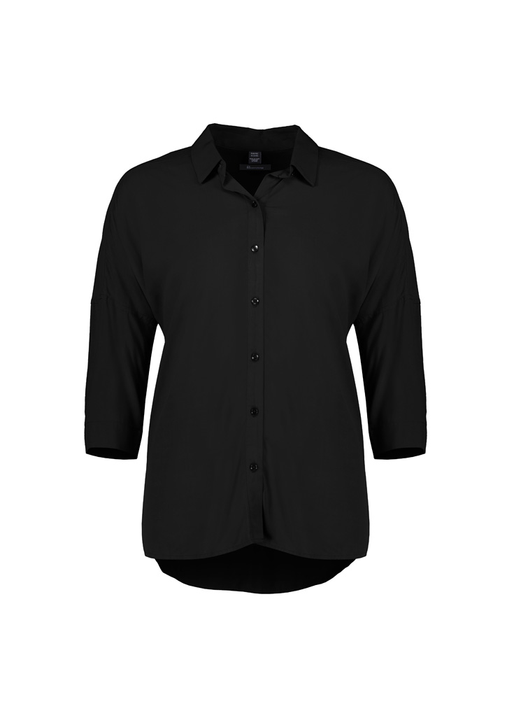 Dahlia Womens 3/4 Sleeve Blouse