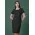 Womens Renew Short Sleeve Dress - Pencil Black