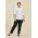 Womens Slim Leg Stretch Chino Pant - Black