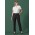 Womens Renew Tapered Adjustable Waist Pant - Pencil Black