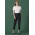 Womens Renew 7/8 Mid-Waist Slim Leg Pant - Pencil Black