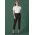 Womens Renew 7/8 Mid-Waist Slim Leg Pant - Pencil Black
