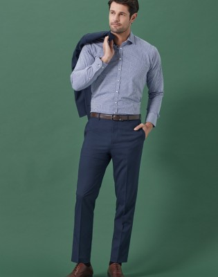 Mens Renew Slim Fit Flat Front Pant