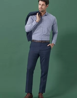 Mens Renew Slim Fit Flat Front Pant