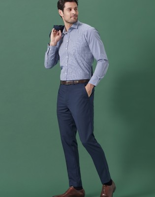 Mens Renew Slim Fit Flat Front Pant