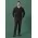 Mens Renew Slim Fit Flat Front Pant - Pencil Black