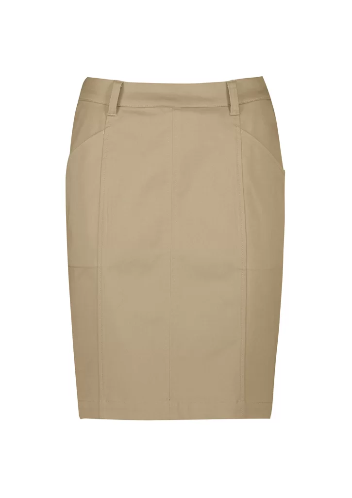 Womens Traveller Mid Waist Stretch Chino Skirt Womens Traveller Mid Waist Stretch Chino Skirt