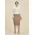 Womens Traveller Mid Waist Stretch Chino Skirt - Desert