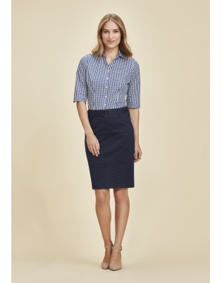 Womens Traveller Mid Waist Stretch Chino Skirt