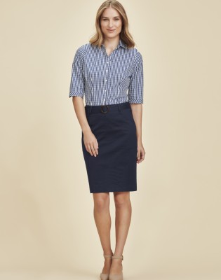 Womens Traveller Mid Waist Stretch Chino Skirt