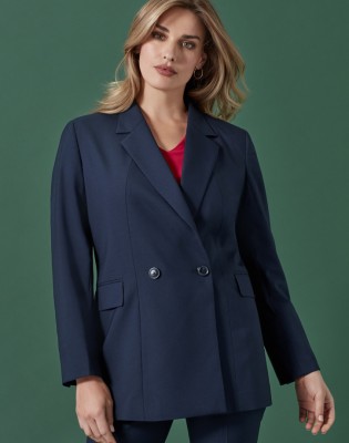 Womens Renew Double Breasted Longline Jacket
