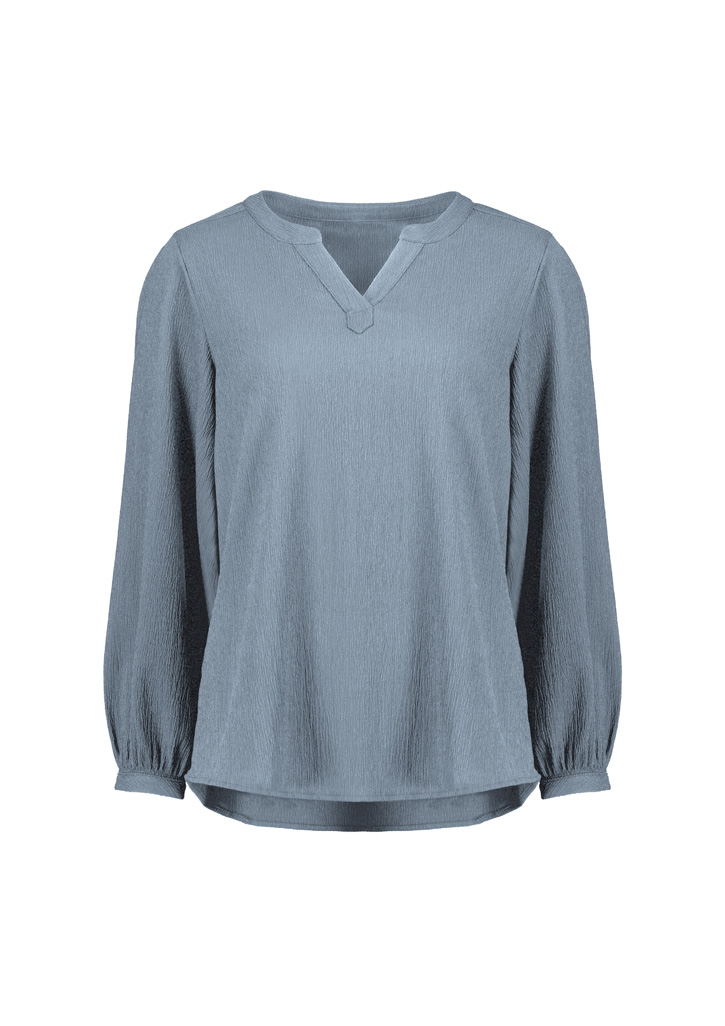 Womens Ruche Long Sleeve Blouse