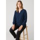 Womens Ruche Long Sleeve Blouse