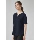 Womens Ruche Short Sleeve Blouse