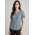 Womens Ruche Short Sleeve Blouse - Powder Blue