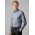 Bristol Mens Classic Long Sleeve Shirt - White/Navy