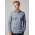 Bristol Mens Tailored Long Sleeve Shirt - White/Navy