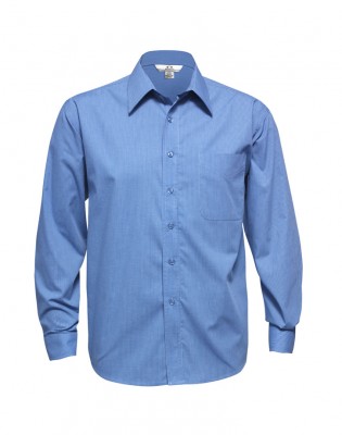 Mens Micro Check Long Sleeve Shirt