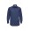 Mens Micro Check Long Sleeve Shirt - Navy