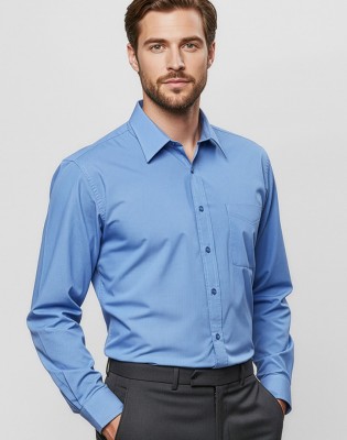 Micro Mens Check Long Sleeve Shirt