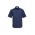 Mens Micro Check Short Sleeve Shirt - Navy