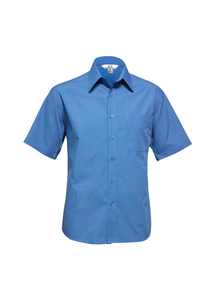 Micro Mens Check Short Sleeve Shirt