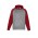 Kids Hype Two-Toned Hoodie - Grey Marle/Red