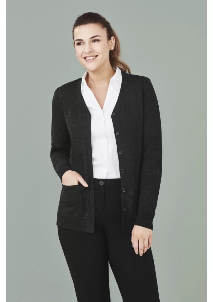 Womens Button Front Knit Cardigan Womens Button Front Knit Cardigan