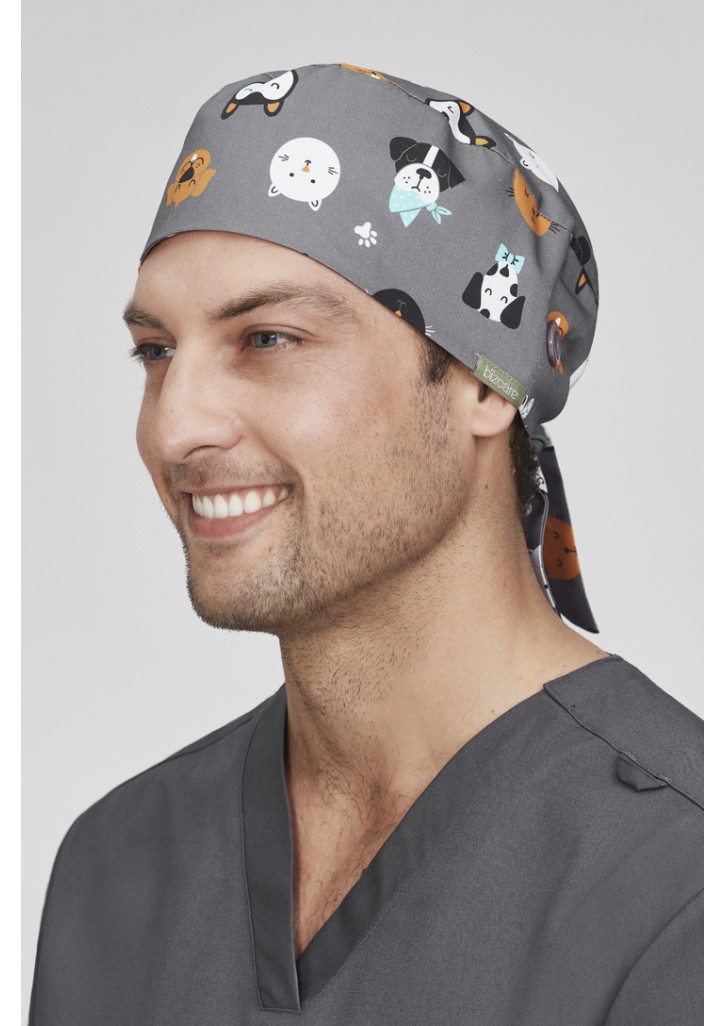 Unisex Printed Scrub Cap