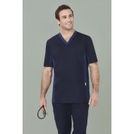 Mens Riley Stretch Scrub Top
