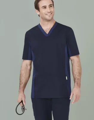 Mens Riley Stretch Scrub Top