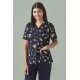 Womens Printed Space Party Scrub Top