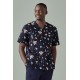 Mens Printed Space Party Scrub Top