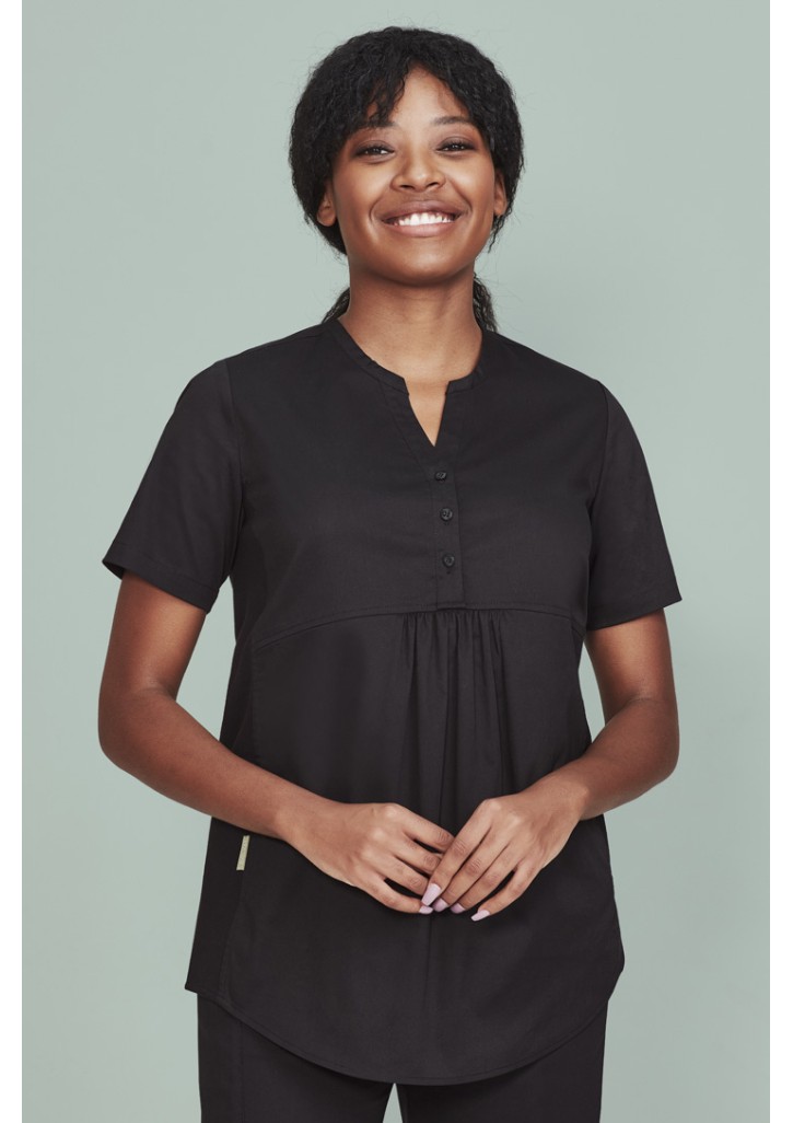 Womens Rose Tunic Scrub Top